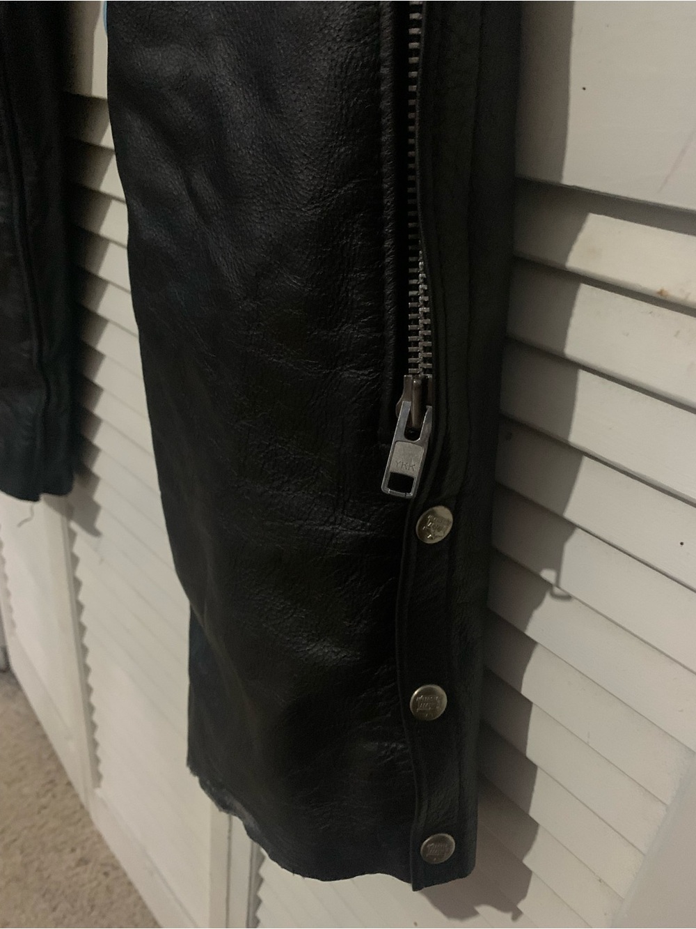 Interstate Leather Riding Motorcycle Rodeo Chaps Black Size Large - Picture 8 of 11